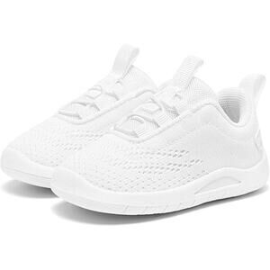 Morendl Toddler Size 10.5 White Mesh Slide On Non Slip Breathable Walking Shoes